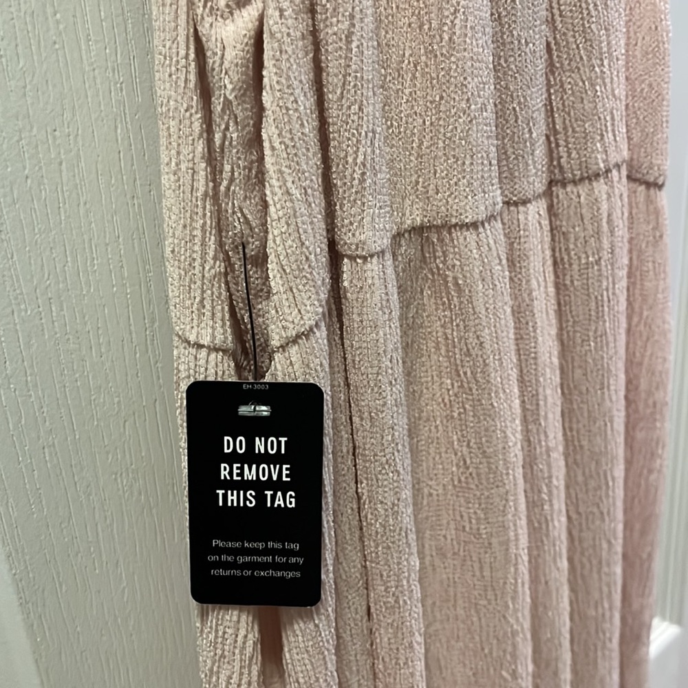 Express medium dress blush pink midi length tiered dress.NWTs - Picture 8 of 11
